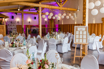 Hochzeit Tischdekoration Restaurant