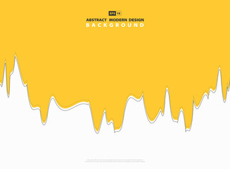 Abstract modern yellow wave line of contrast background. illustration vector eps10