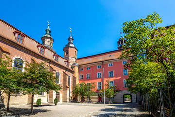 Fototapeta premium Kirche von Bad Windsheim, Bayern, Deutschland 