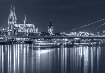 Fototapeta premium Cologne nightscape