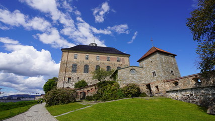 Fototapeta na wymiar ノルウェーにある古城―アーケシュフース城