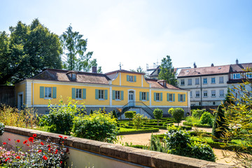 Fototapeta na wymiar Leonhart Fuchs Garten, Ansbach, Bayern, Deutschland 