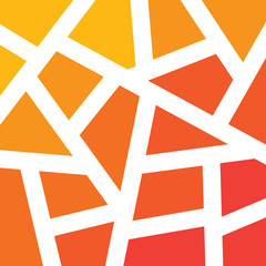 orange geometric autumn background- vector illustration