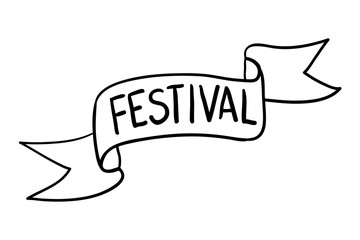 oktoberfest lettering calligraphy font with ribbon frame