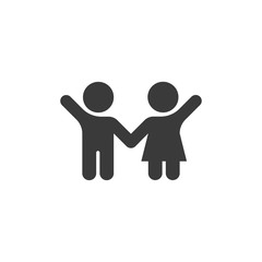child couple icon vector