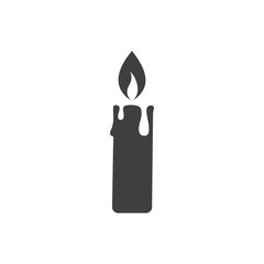 vector illustration of candle icon