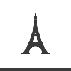 eiffel tower vector icon on a white background