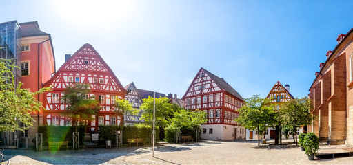 Fototapeta na wymiar Altstadt, Bad Windsheim, Bayern, Deutschland 