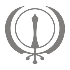 Vector with Sikh symbol Khanda