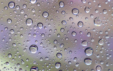 purple and green background with waterdrops