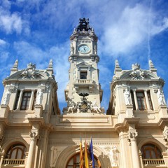 Valencia Ajuntament (Valencia Town Hall building). In Spanish: Ayuntamiento de Valencia.
