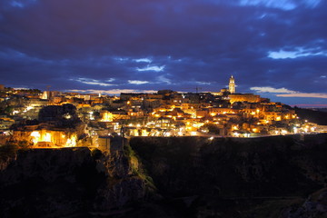 Fototapeta na wymiar Ciudad de Matera, Italia. Patrimonio mundial de la Unesco