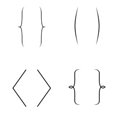 Different brackets set.