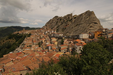 Vista de Pietrapertosa, Italia