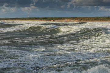 Crushing waves (Klaipeda, Lithuania)