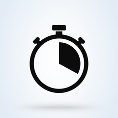 stopwatch Simple modern icon design illustration.