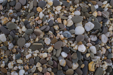 Stones on the Black Sea. The photo. Texture.