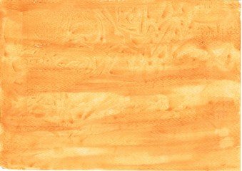 With water color pencils handpainted simple watercolor wash background in brown and orange color