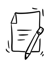 Icon blog post, new article, new blog post, write article single icon illustration