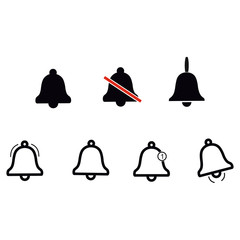 bell set, icon symbol vector design