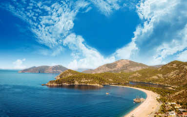 Fototapeta premium Summer view to Oludeniz, Fethiye Turkey
