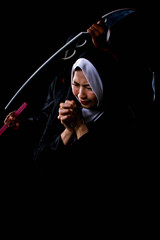 A nun was scared of murderer