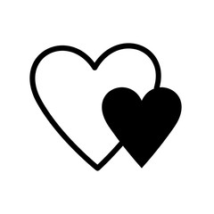 Hearth Icon Vector Design Template