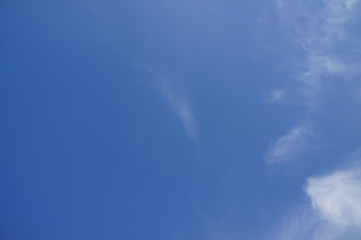 blue sky and white clouds
