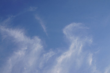 blue sky and white clouds