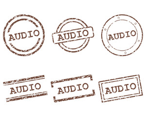 Fototapeta premium Audio Stempel