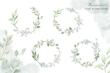 watercolor wedding frames multi purpose template design collection © FederiqoEnd