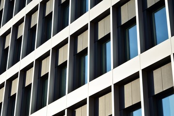 Fragment of new business center building