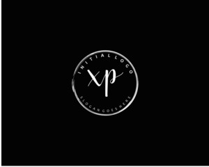 XP Initial handwriting logo vector	