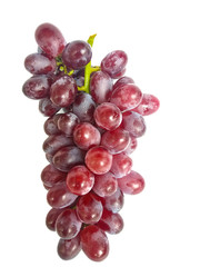 bunch of grapes isolated on white