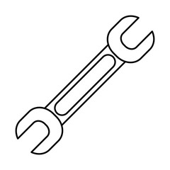 key wrench tool mechanic icon