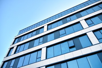 Fragment of new business center building