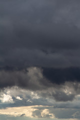 cloudy sky in the city