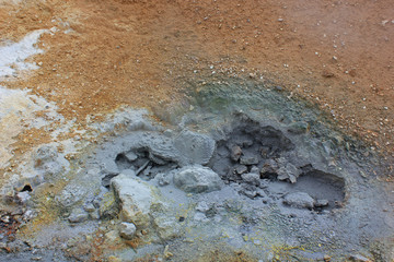 Seltun volcano on the reykjanes peninsula in iceland