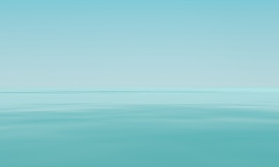 Obraz premium Landscape with ocean. 3d rendering