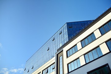 Fragment of new business center building