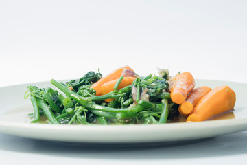 Stir oyster sauce Leaves Gourd