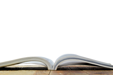 A book with white background