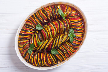 Traditional French cooked provencal vegetable dish - Ratatouille