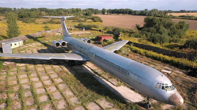 Abandoned plane board number one of former communist party secretary Leonid Brezhnev.