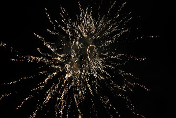 Beautiful fireworks in the night Sky