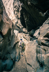 Hiking in Hajar Mountains in UAE