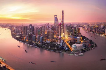 Foto op Plexiglas Shanghai's Lujiazui's Morning © XIUYUAN