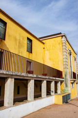 Fototapeta na wymiar yellow houses