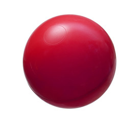 Plastic ball (with clipping path) isolated on white background