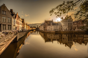 Obraz premium Brugge golden hour